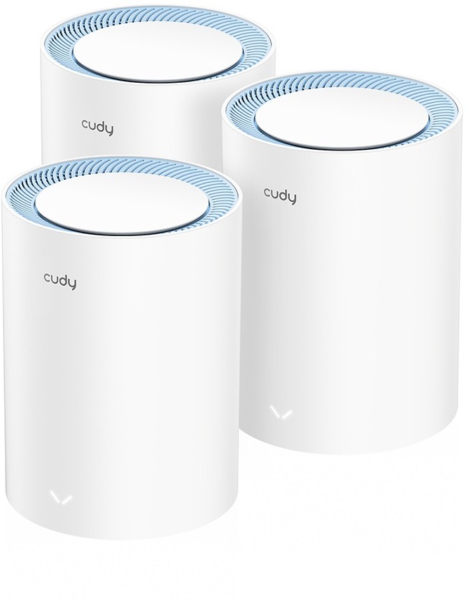 CUDY AC1200 Wi-Fi Mesh Solution (3-pack) pro rychlé a stabilní internetové připojení.