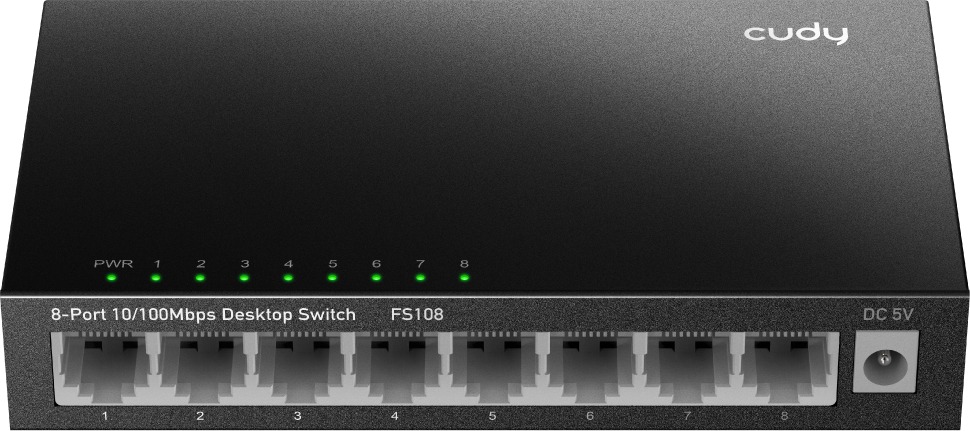 CUDY 8-Port 10/100 Mbps Desktop Switch