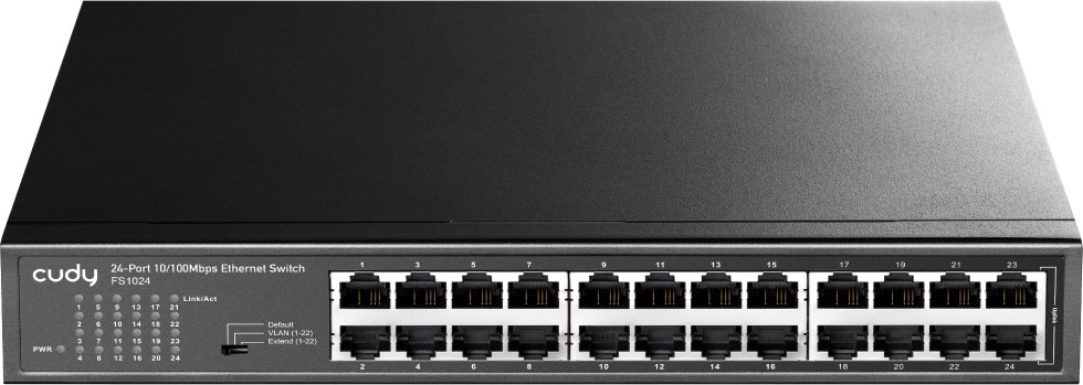 CUDY 16-Port 10/100 Mbps Metal Switch