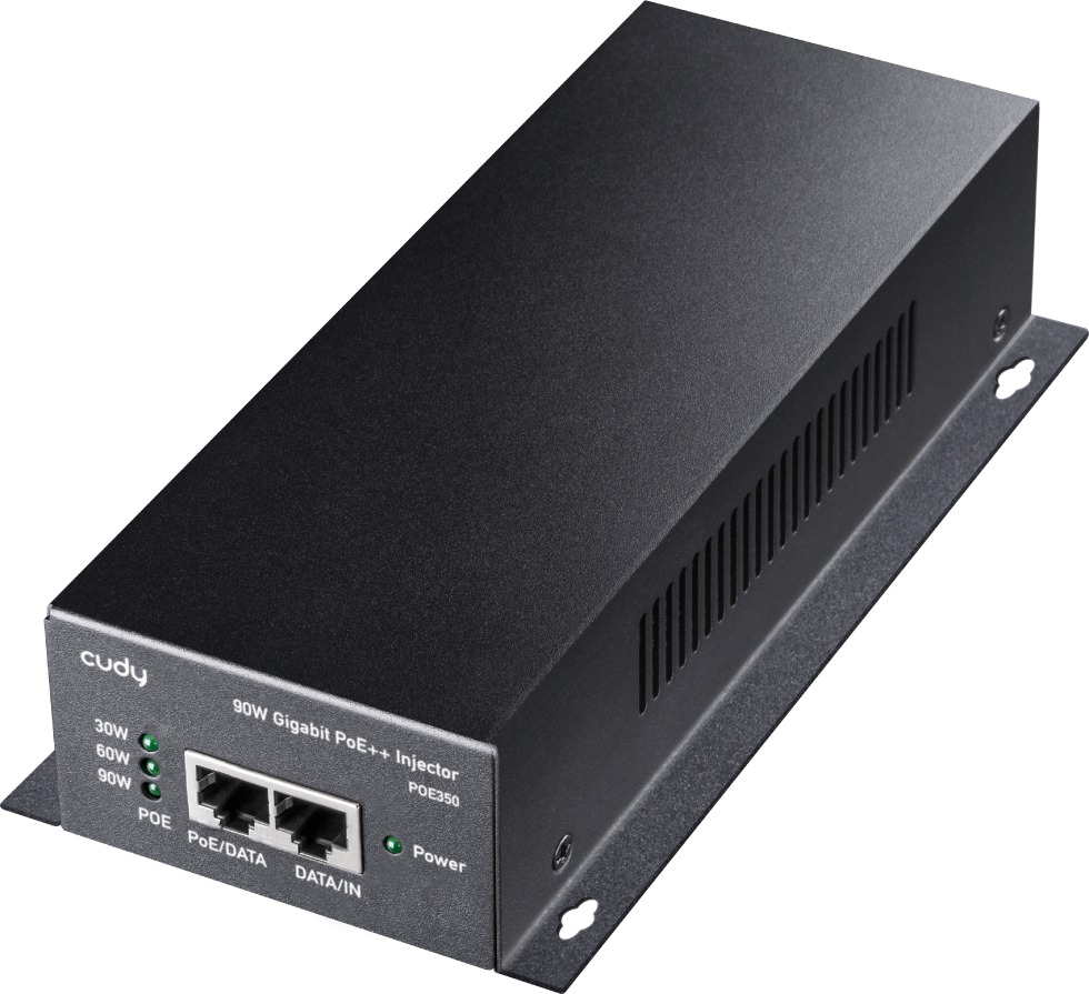 CUDY 90W Gigabit PoE+/PoE Injector