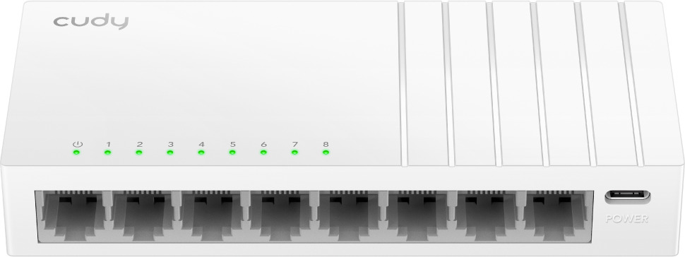 CUDY 8-Port Gigabit Desktop Switch s USB C