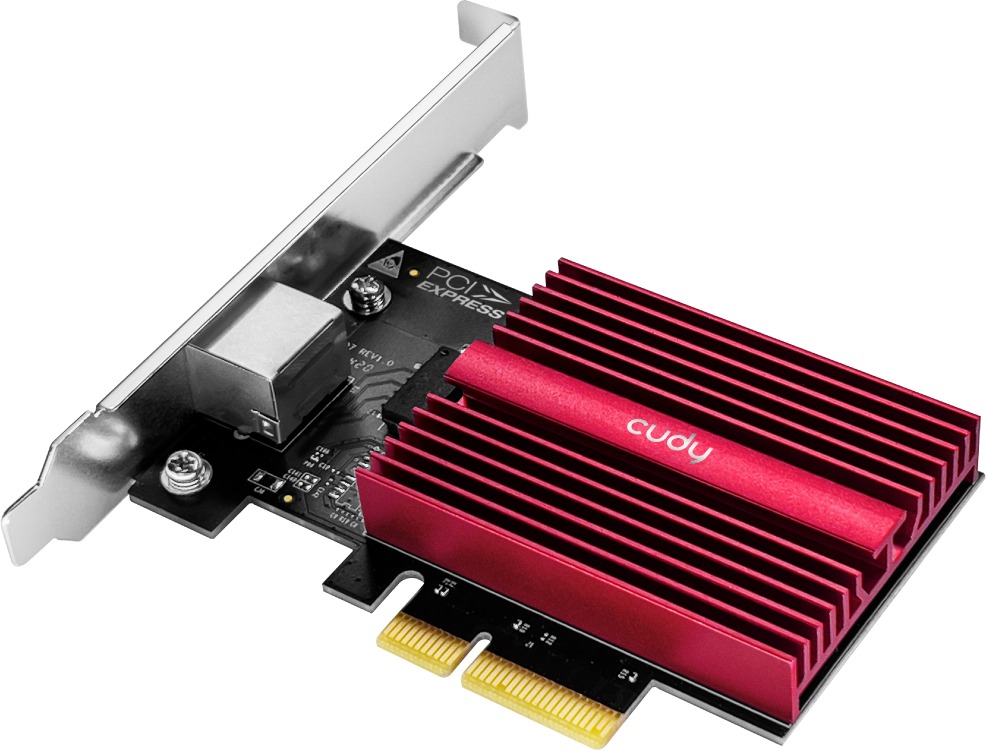 CUDY 10 Gbps PCI-E Ethernet Adapter pro rychlé síťové připojení