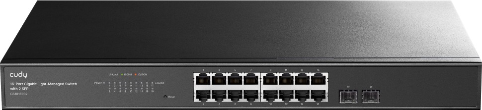CUDY 16-Port Gigabit Light-Managed Switch with 2 SFP