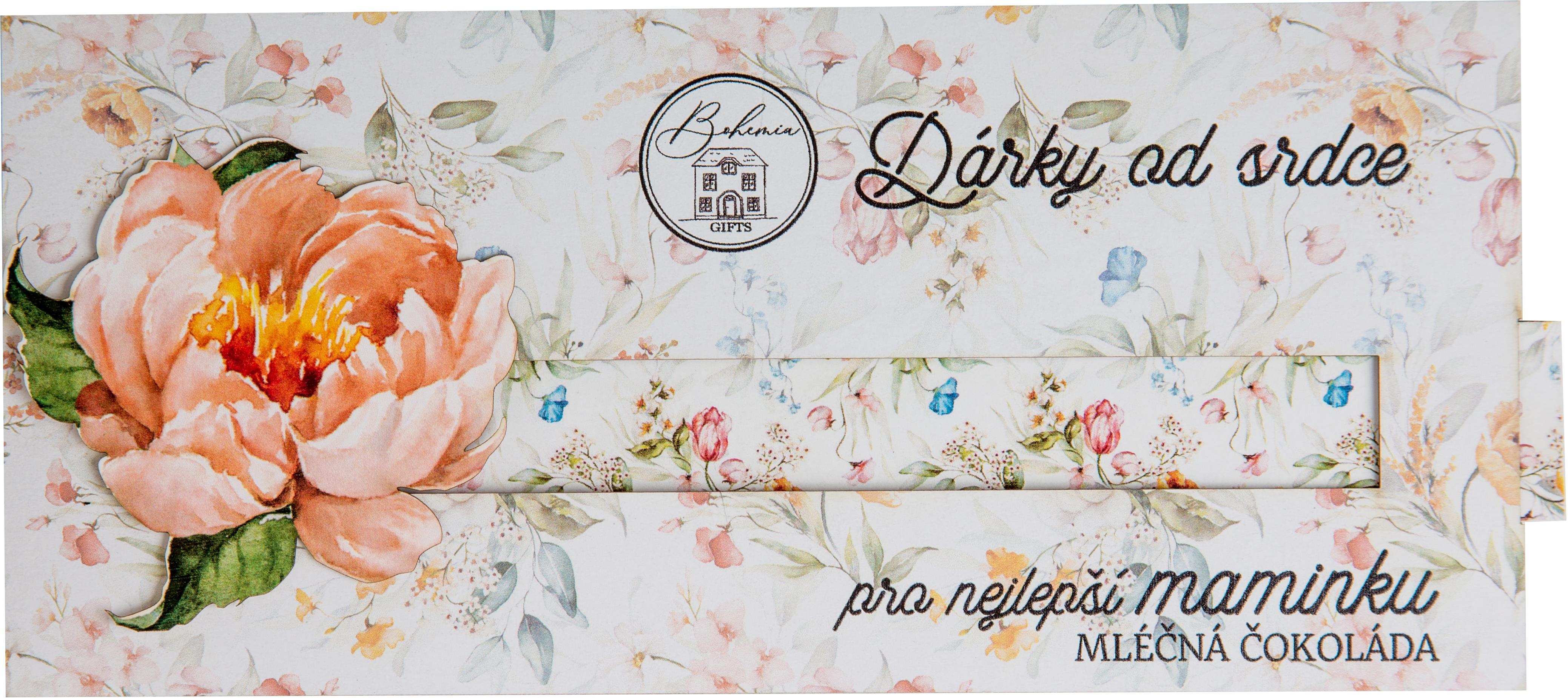 BOHEMIA GIFTS Dárková interaktivní čokoláda od srdce pro maminku 100 g