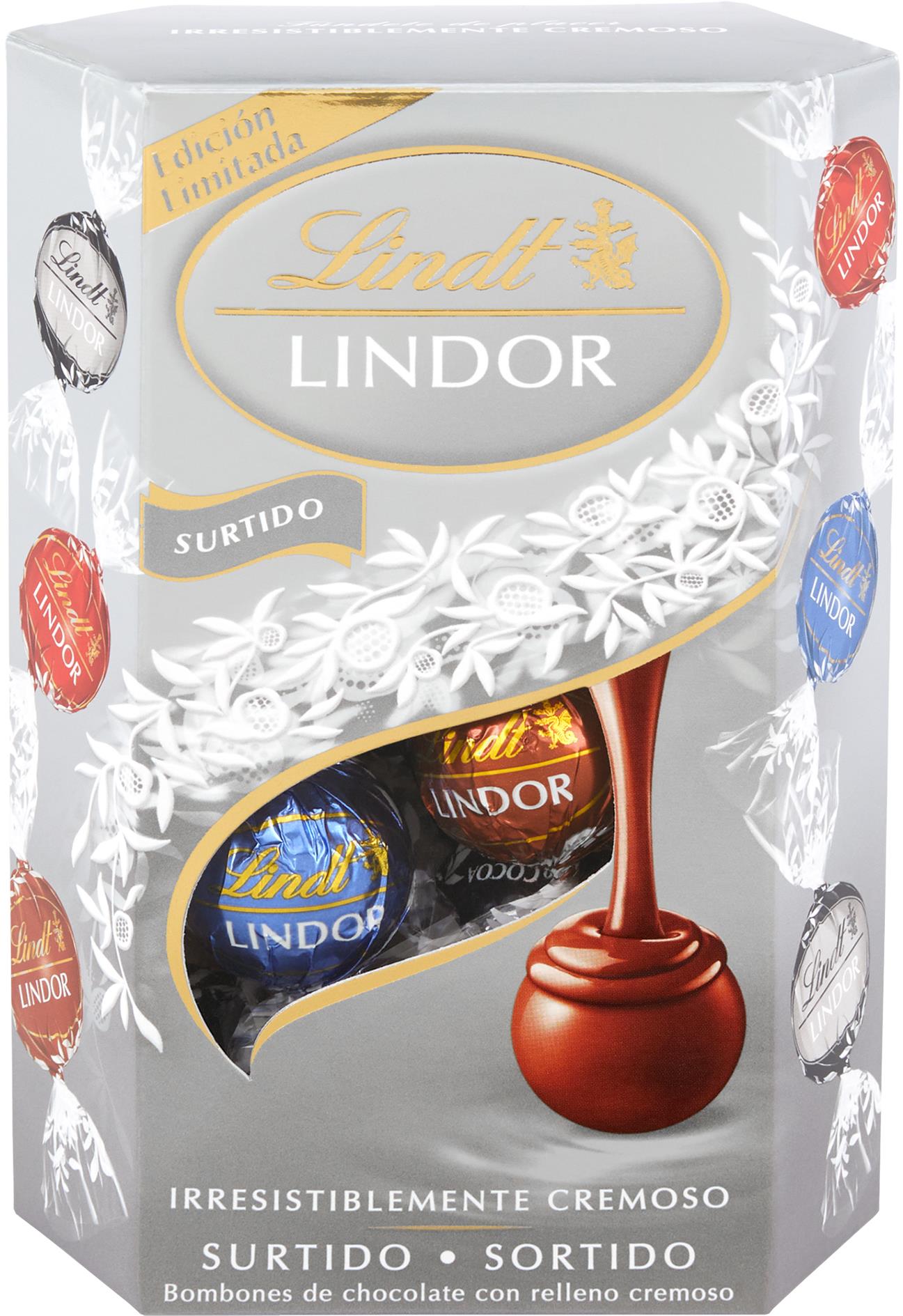LINDT Lindor Pralinky Směs Stříbrný Mix 200 g