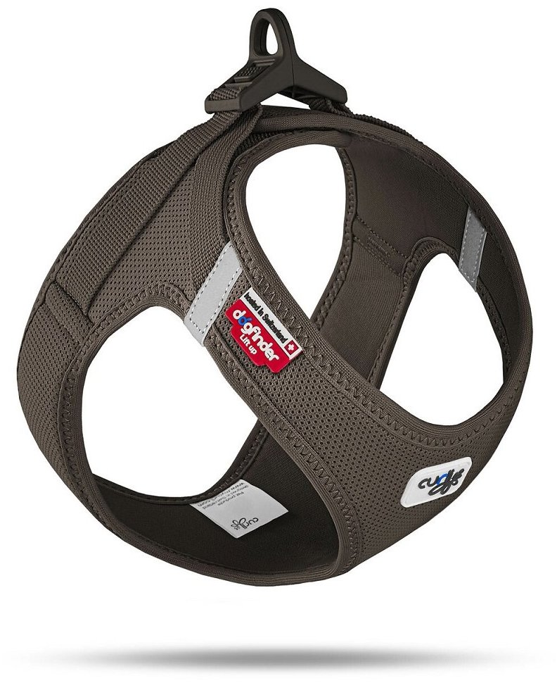 CURLI Postroj pro psy se sponou Air-Mesh Brown, 3 XS, 1,5-3 kg