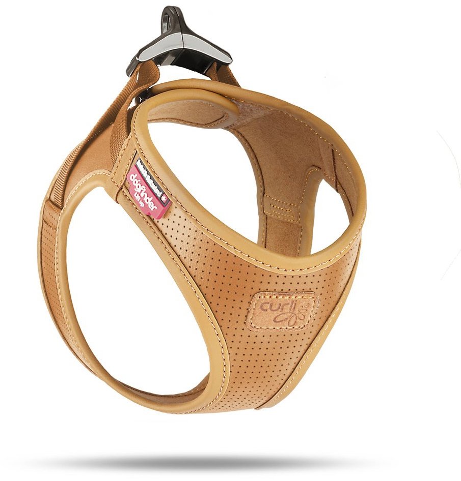 CURLI Postroj pro psy z jablečné kůže Brown, XS, 3-5 kg