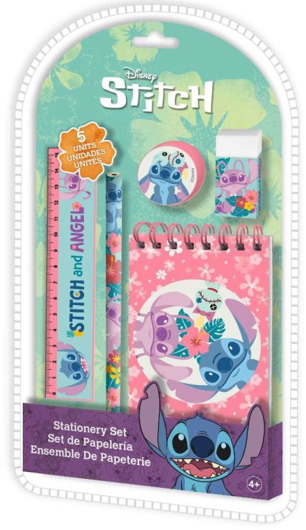 CurePink Disney Lilo & Stitch: Stitch a Angel - Školní sada