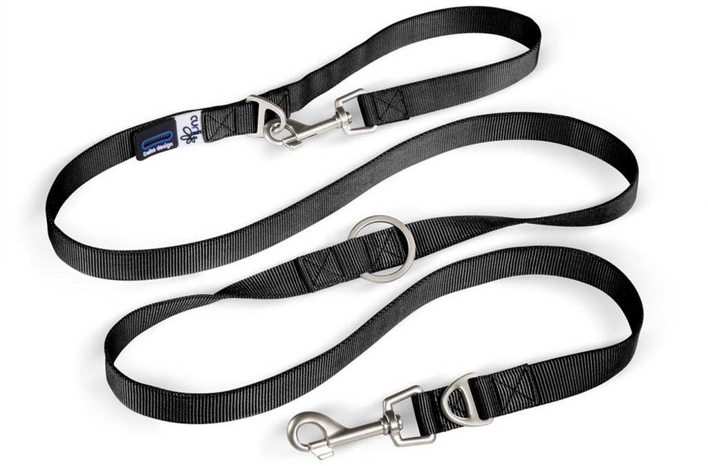 Curli Nastavitelné vodítko Nylon Black M 200 × 1,5 cm