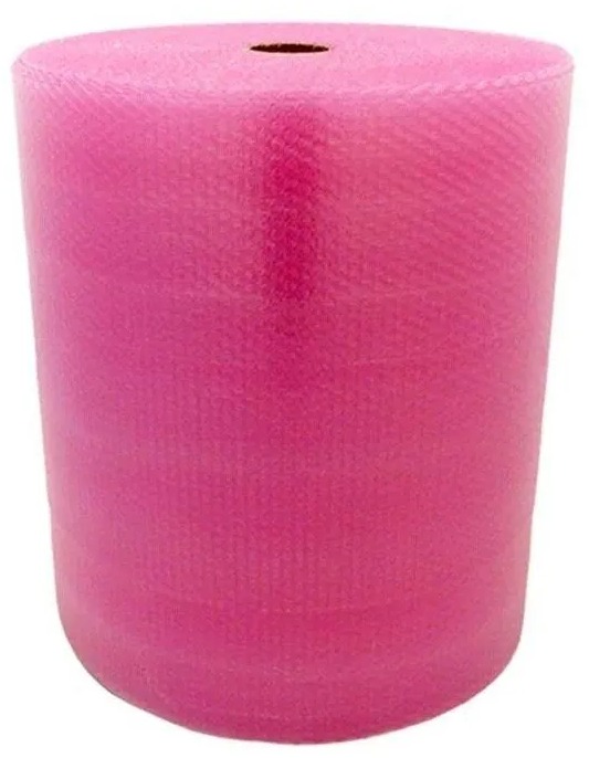WEBOBAL Bublinková fólie 1 m × 100 m - antistatická, růžová