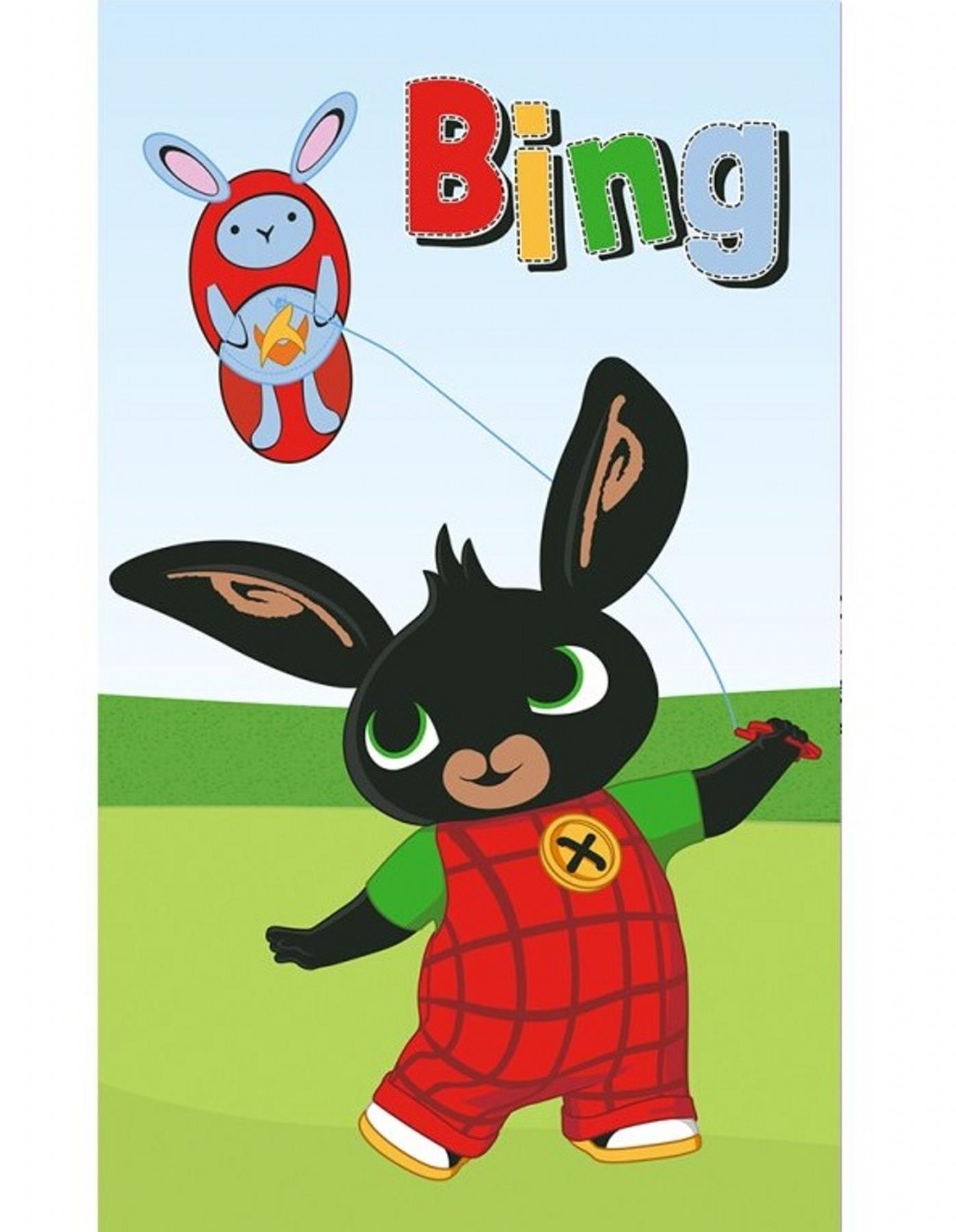 Carbotex Dětský ručník Zajíček Bing Pouštění draka, 30 × 50 cm