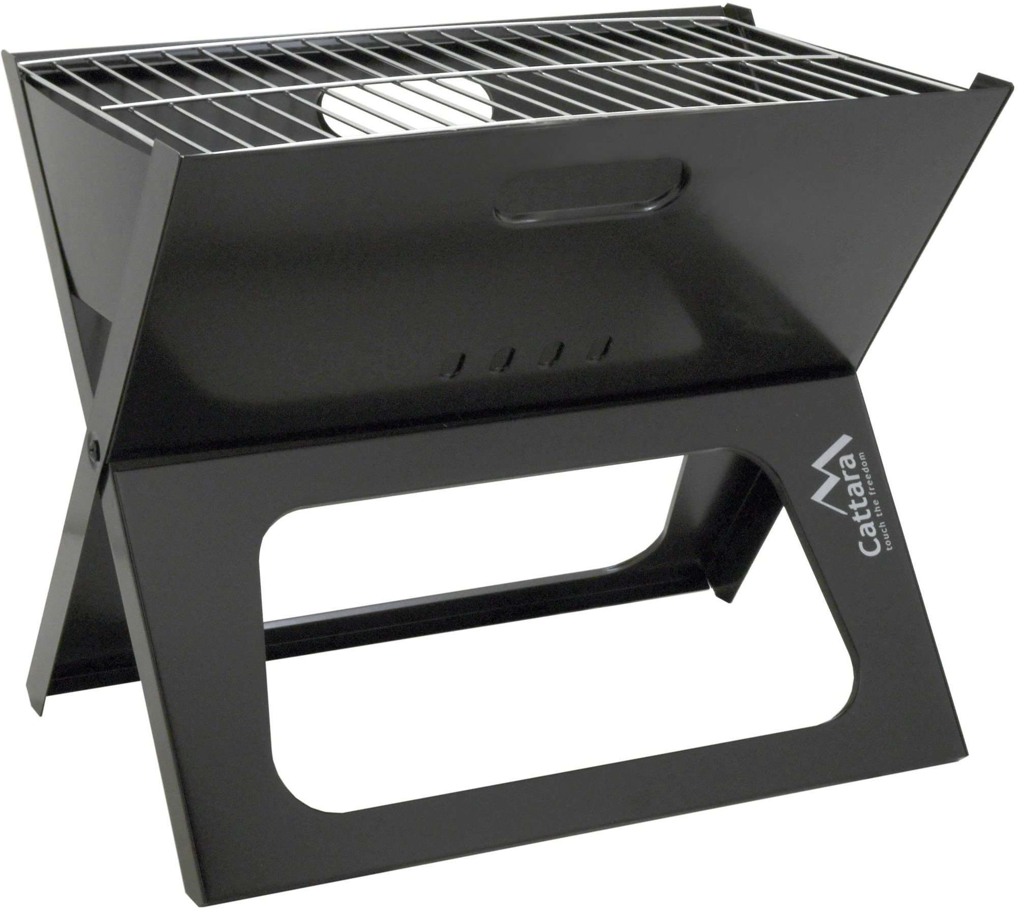 CATTARA Gril na dřevo a uhlí, skládací PIRAN