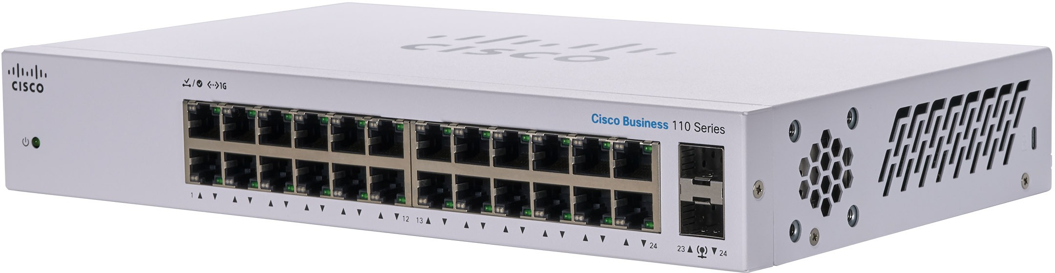 CISCO CBS110 Unmanaged 24-port GE, 2x1G SFP Shared switch