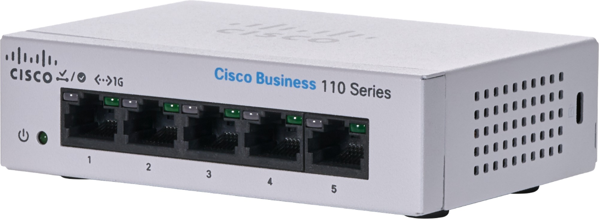 Cisco CBS110 Unmanaged 5-port GE, Desktop, Ext PS