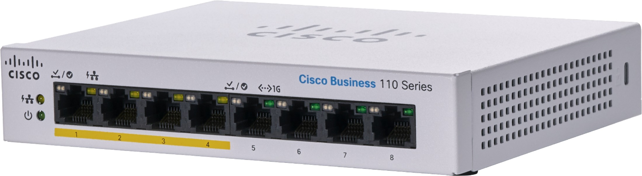 CISCO CBS110 Unmanaged 8-port GE switch s PoE