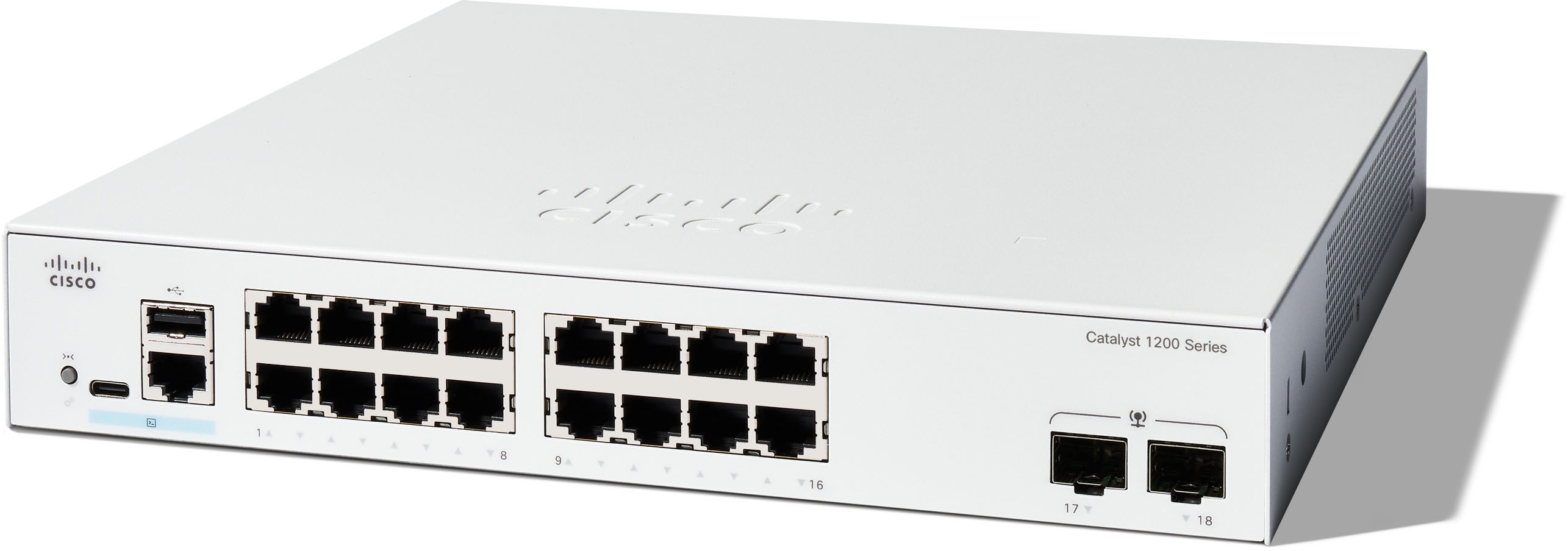 Cisco Catalyst C1200-16T-2G switch s 16 porty Gigabit Ethernet