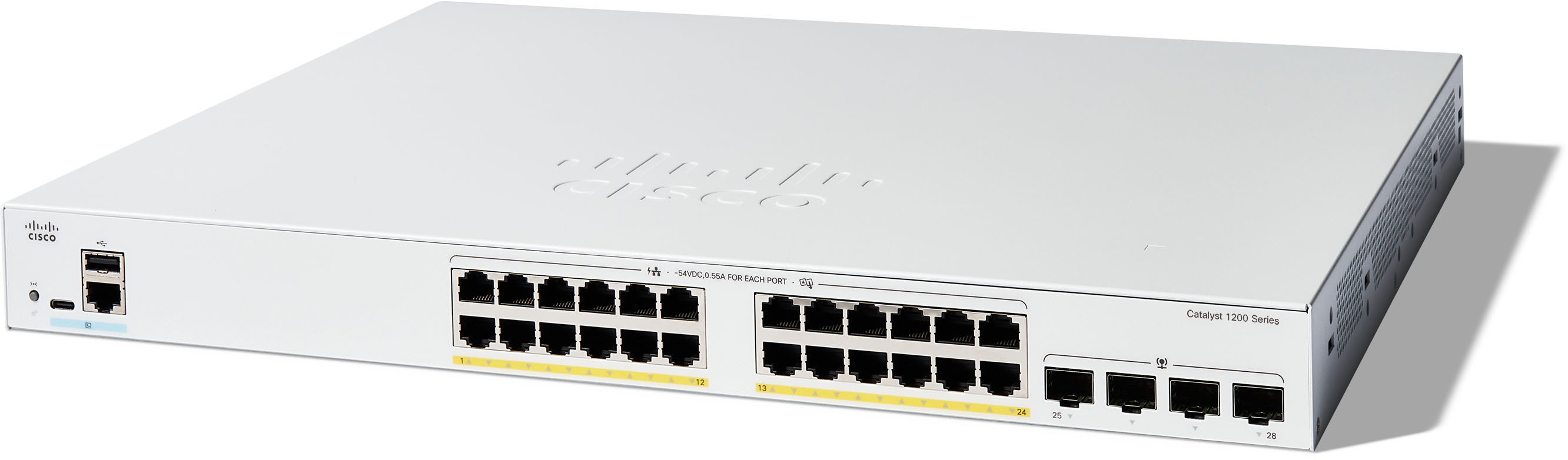 Cisco Catalyst C1200-24FP-4G switch s 24 gigabitovými porty