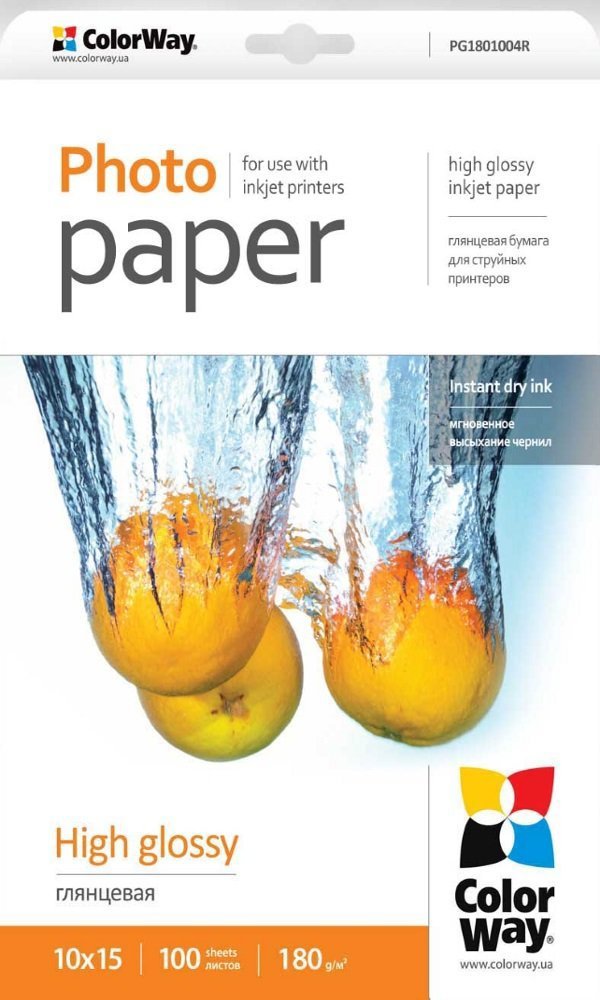 Balení fotopapírů ColorWay High Glossy 10x15cm