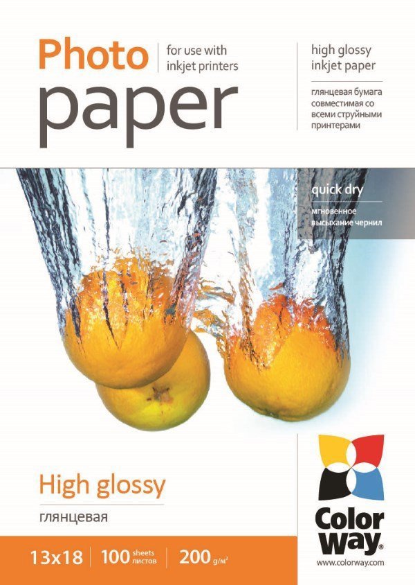 ColorWay High Glossy 13x18cm 100ks - Perfektní fotopapír pro vaše fotografie