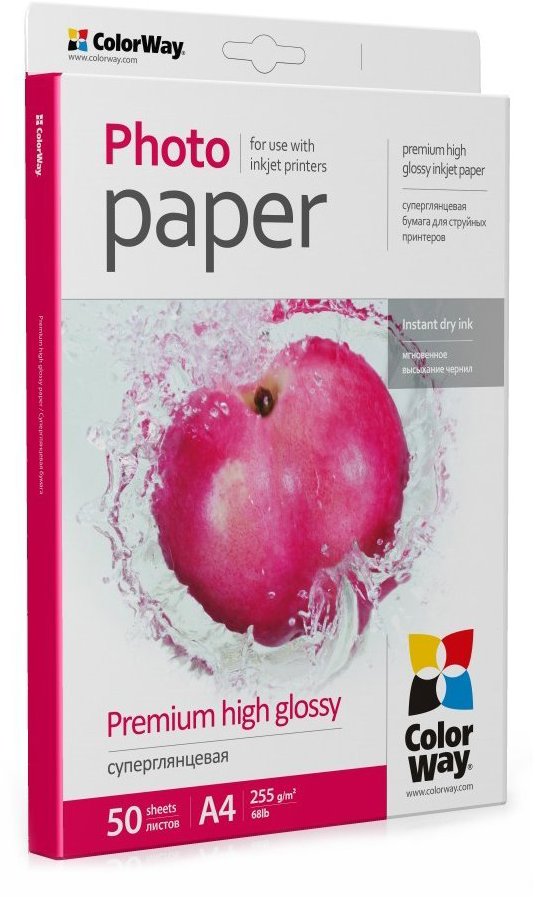 ColorWay Premium High Glossy A4 50ks - fotopapír pro profesionální tisk