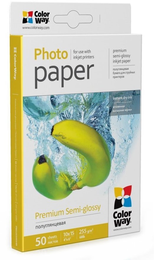 ColorWay Premium Semi-Glossy fotopapír - kvalitní tisk fotografií a obrázků.