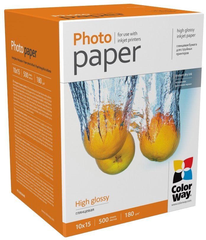 ColorWay High Glossy 10×15cm 500ks - kvalitní fotopapír