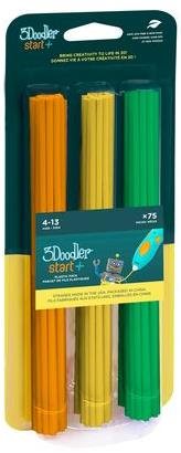 3Doodler náplň ECO-PCL pro 3D pero Start+ 75ks - oranžová, žlutá, zelená