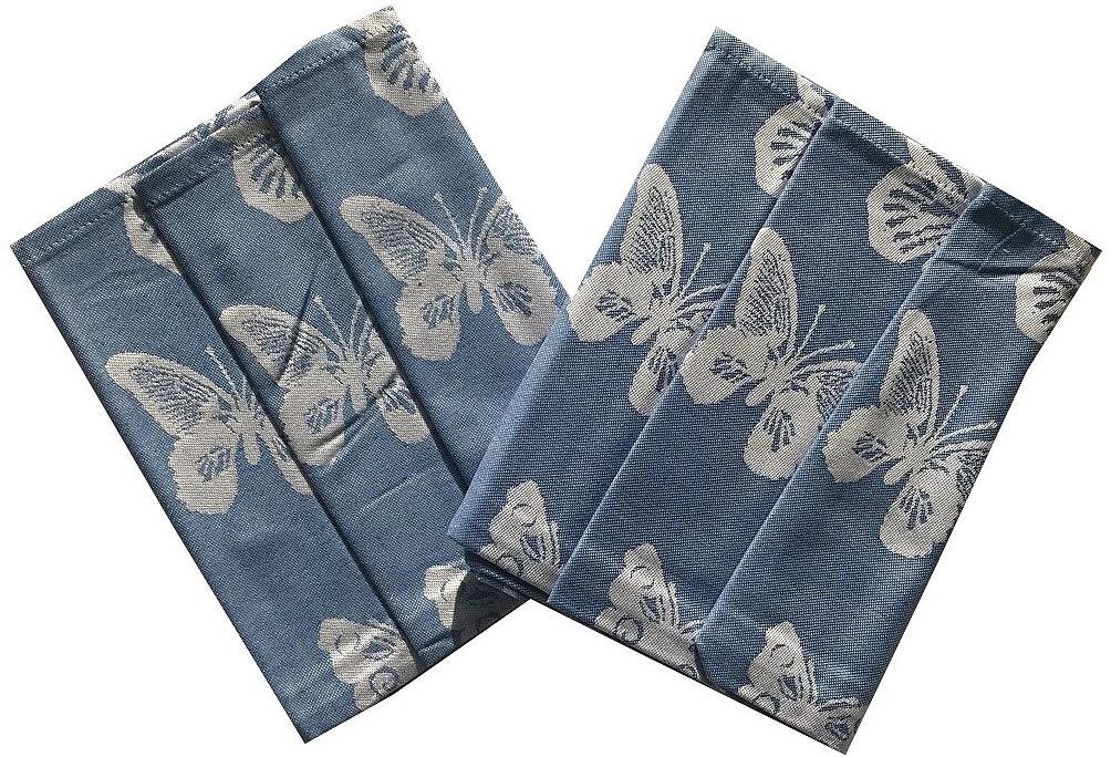 Svitap sleepwell Utěrka extra savá 50×70 cm Motýlci modrá 3 ks