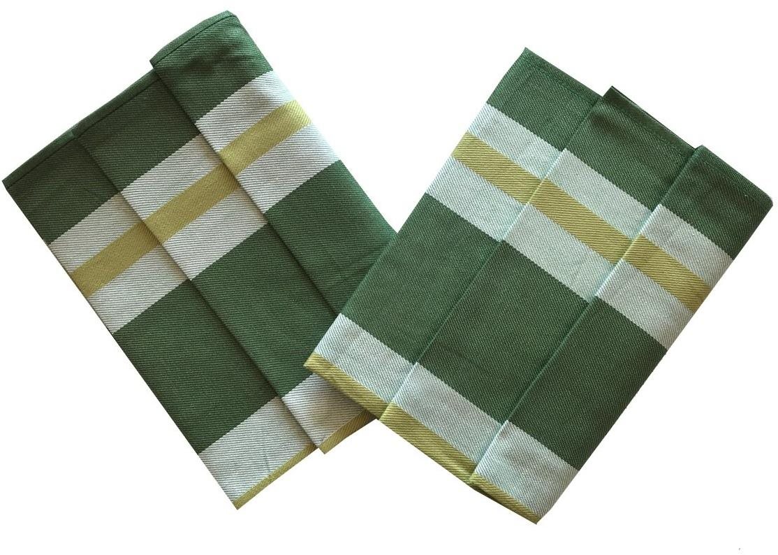 Svitap sleepwell Utěrka extra savá 50×70 cm Zeleno-žlutý pruh 3 ks