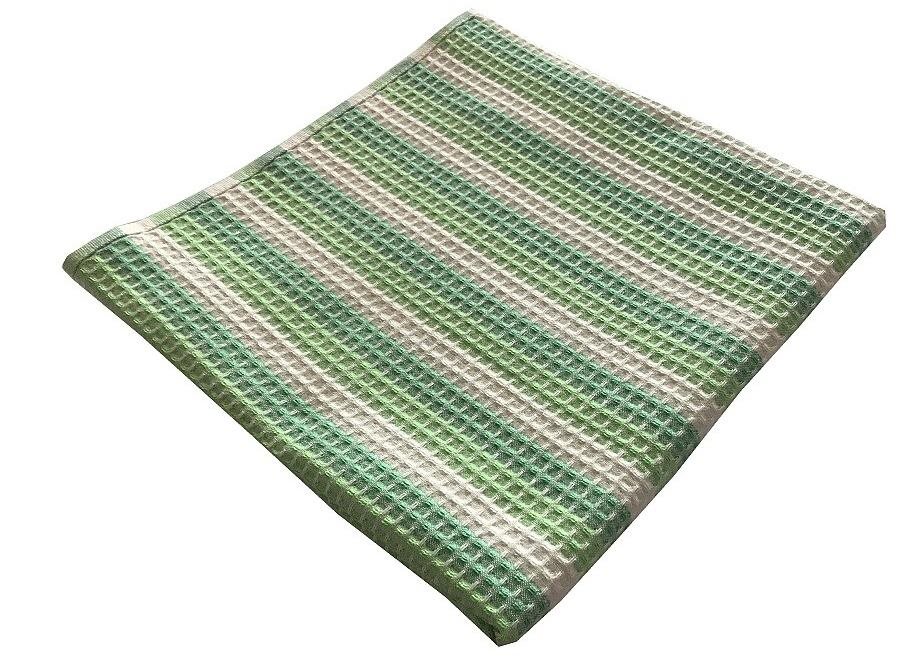 Praktik Vaflový ručník 50×100 cm zelený