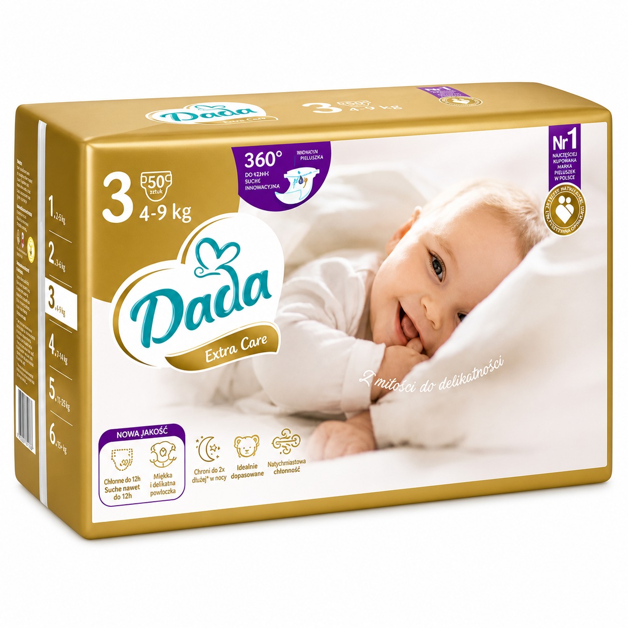 DADA Extra Care Midi vel. 3 (50 ks)