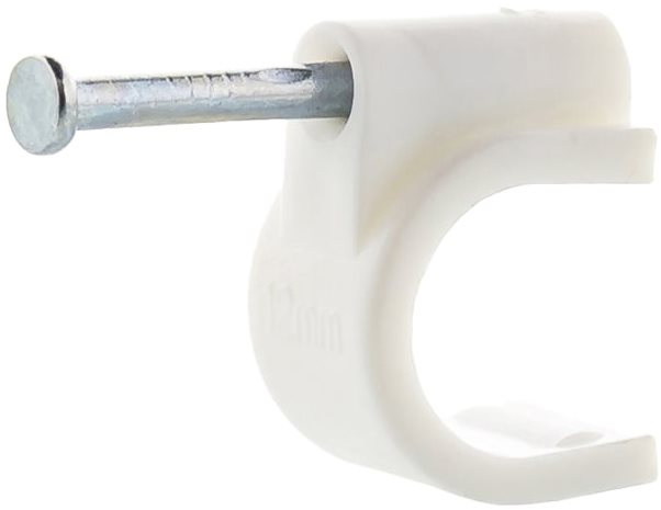 Bílé kabelové příchytky Datacom 9mm, balení 100ks