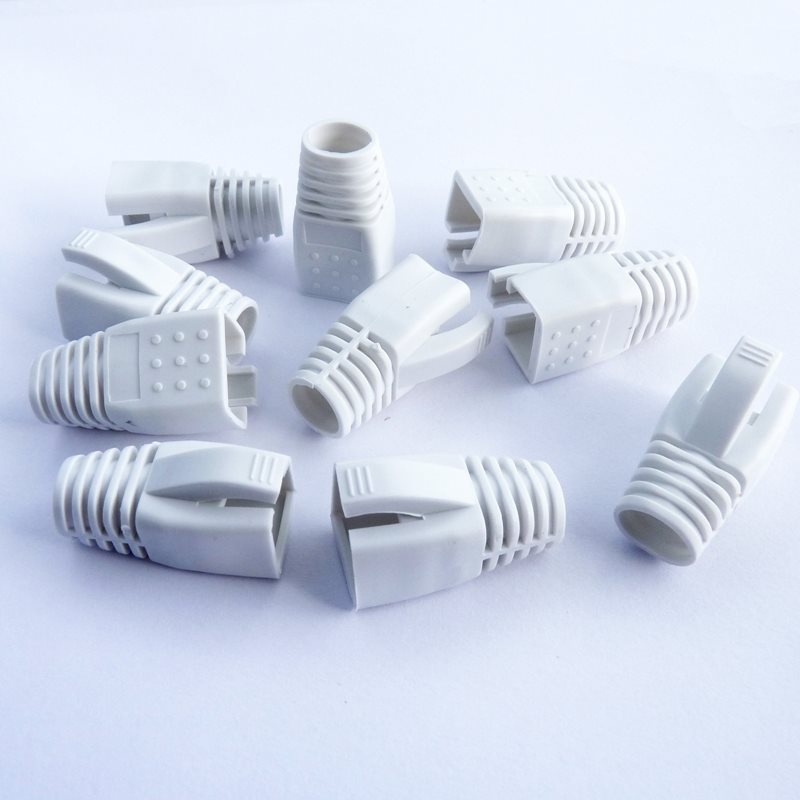 Datacom Návlek pro plug RJ45 (CAT6A, CAT7) bílý (10ks)