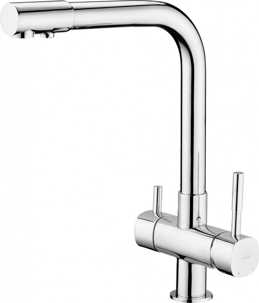 DEANTE Do filtra chrom - Dřezová baterie, s připojením vodního filtru BCH_065M