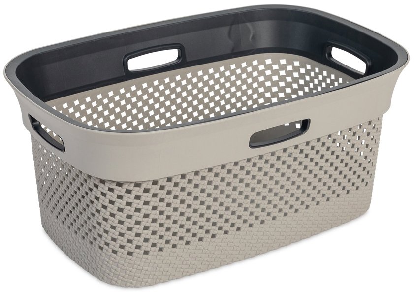 Dea home Woolly Koš na čisté prádlo 45 l šedý / antracit