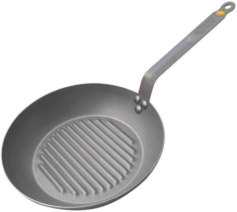 de Buyer Ocelová grilovací pánev Mineral B Element 32cm DB561332
