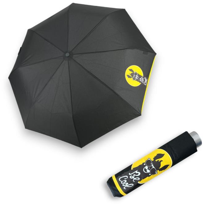 Doppler Mini Light Kids Black Lama - dětský skládací deštník černá
