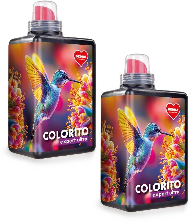 DEDRA Colorito prací gel na barevné prádlo s ochranou barev, Expert Ultra, 2 × 56 praní