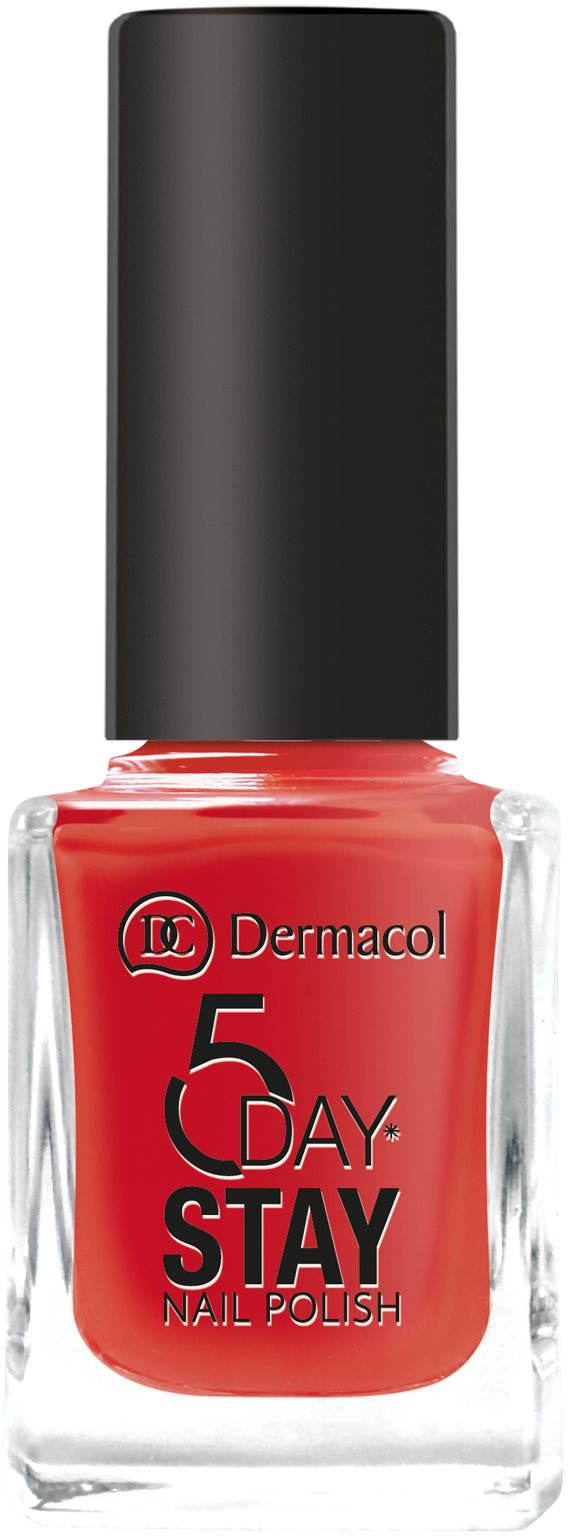 DERMACOL 5 Days Stay Nail Polish No.21 Monroe Red 11 ml