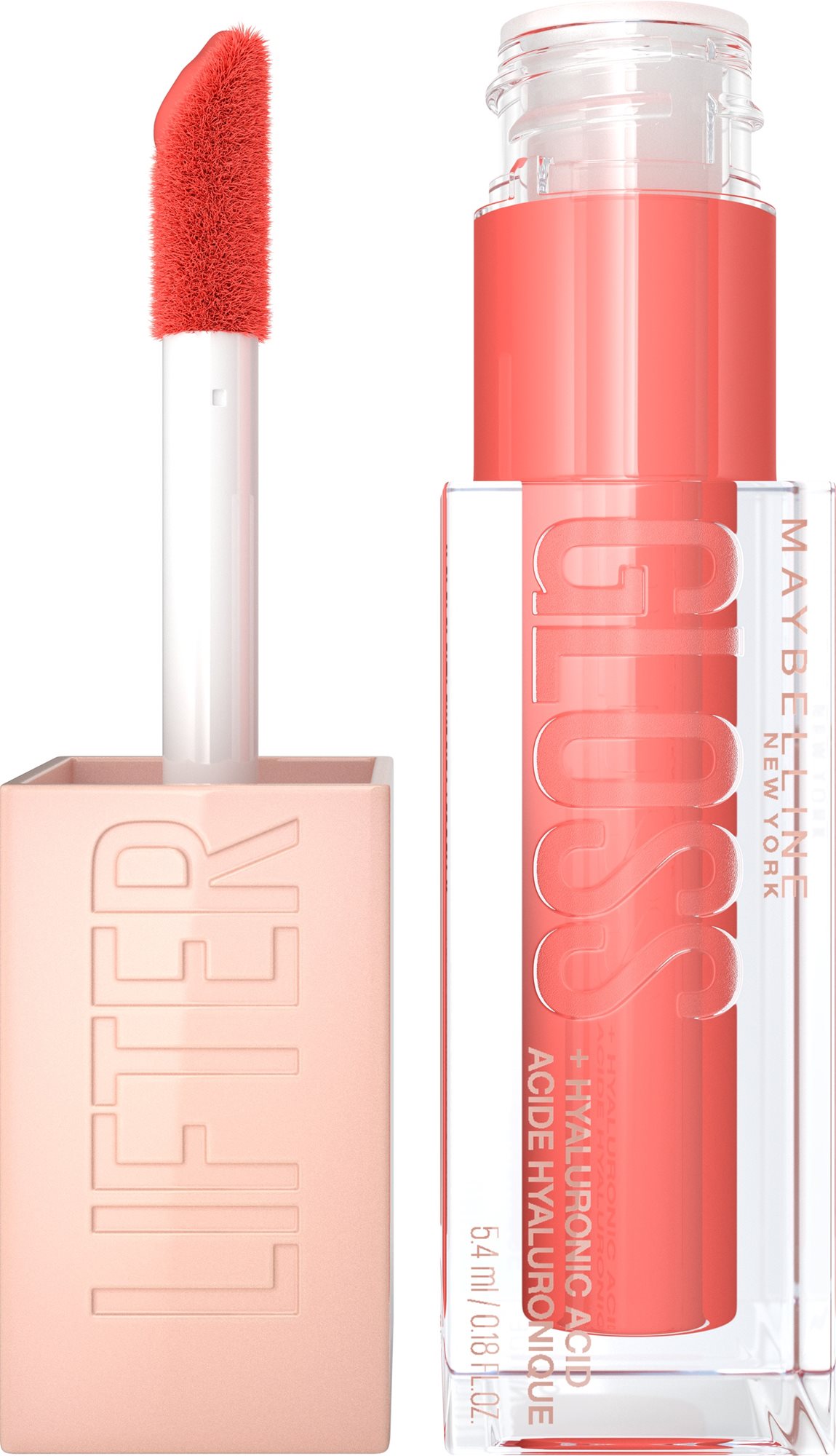 MAYBELLINE NEW YORK Lifter Gloss 22 Peach Ring lesk na rty, 5,4 ml