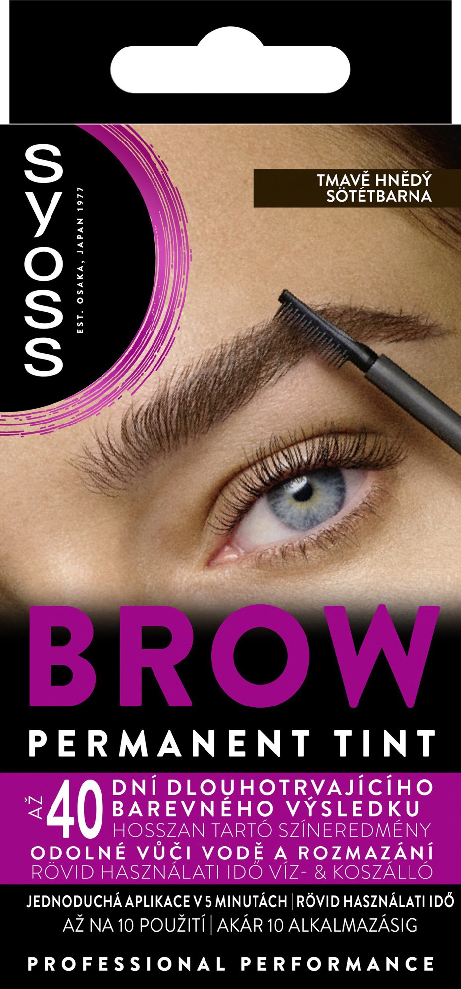 SYOSS Brow Tint tmavě hnědá