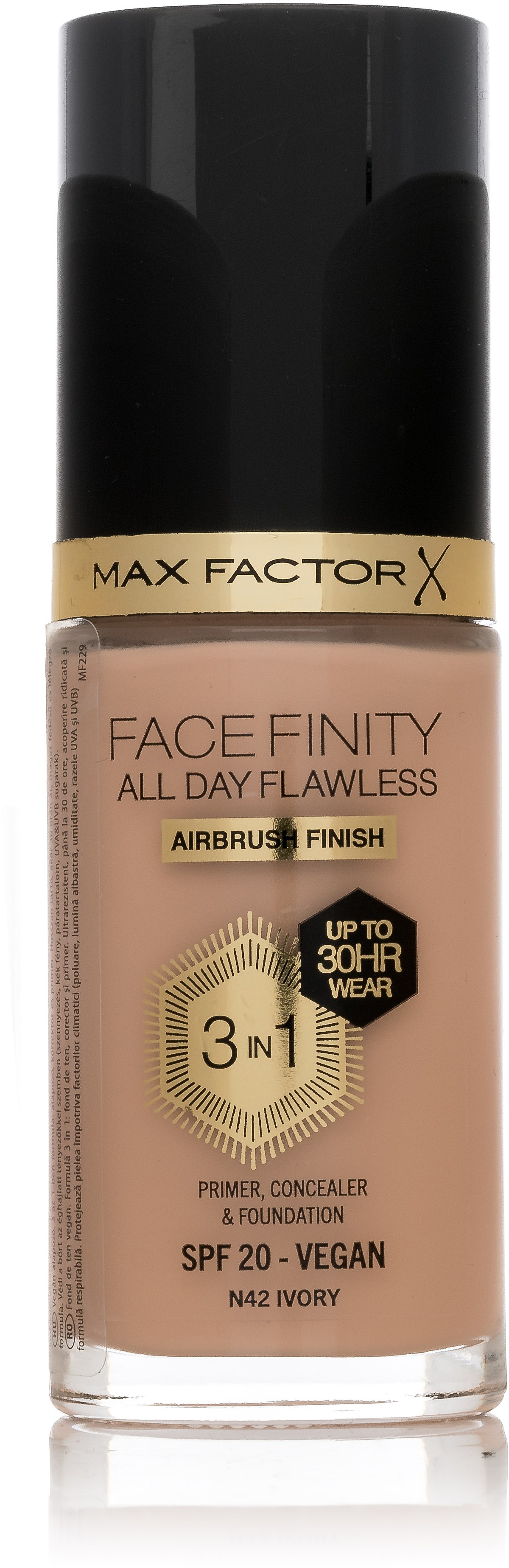 MAX FACTOR Facefinity All Day Flawless 3v1 SPF20 N42 Ivory 30 ml