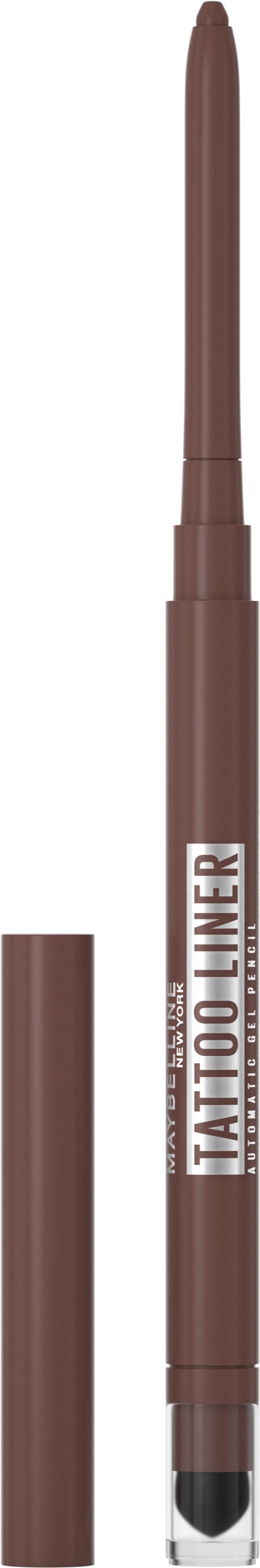 MAYBELLINE NEW YORK Tattoo Liner Automatic Gel Pencil Smokey Brown gelová tužka na oči, 1,3 g