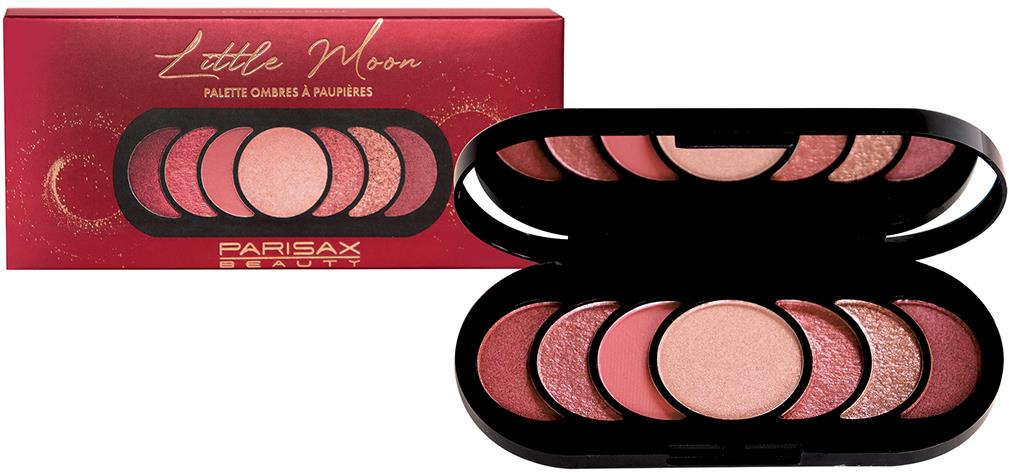 PARISAX Paletka 6 očních stínů + 1 rozjasňovač (Red copper/Gold)