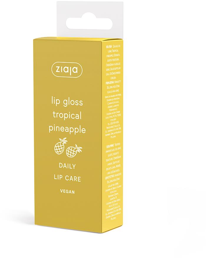 ZIAJA Lesk na rty Tropický ananas 12 ml