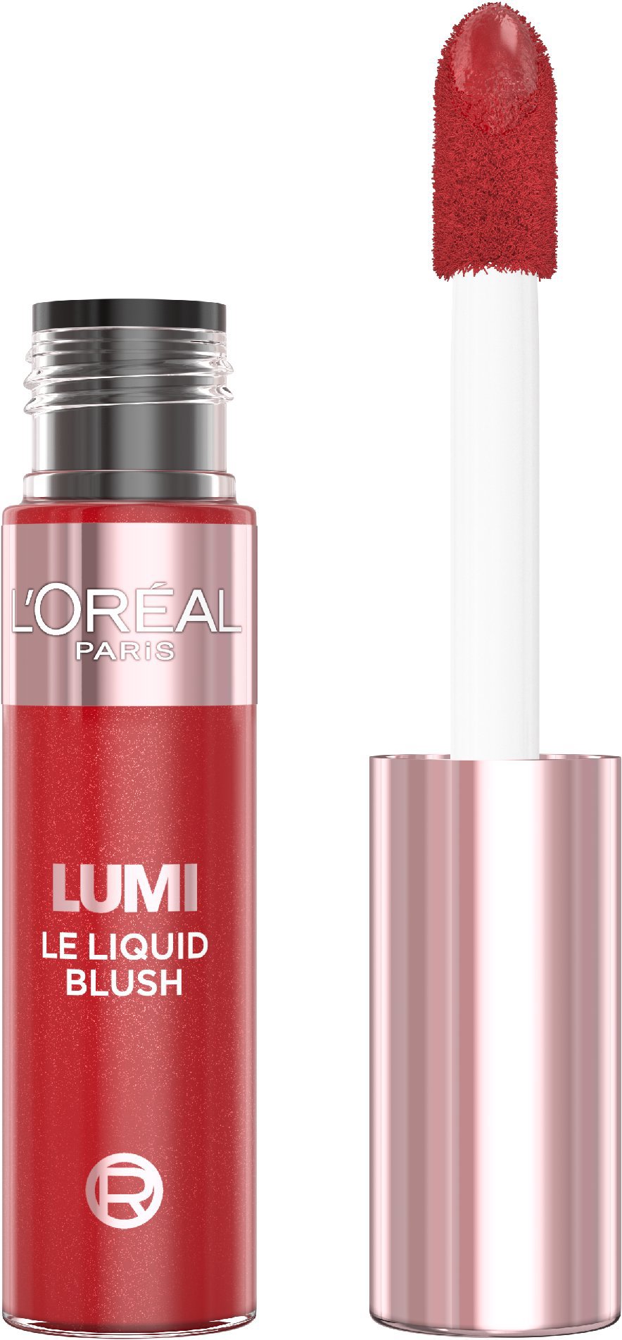 L'ORÉAL PARIS Lumi Liquid Blush Glowy 640 Glowy Rouge Paris tekutá tvářenka, 10 ml