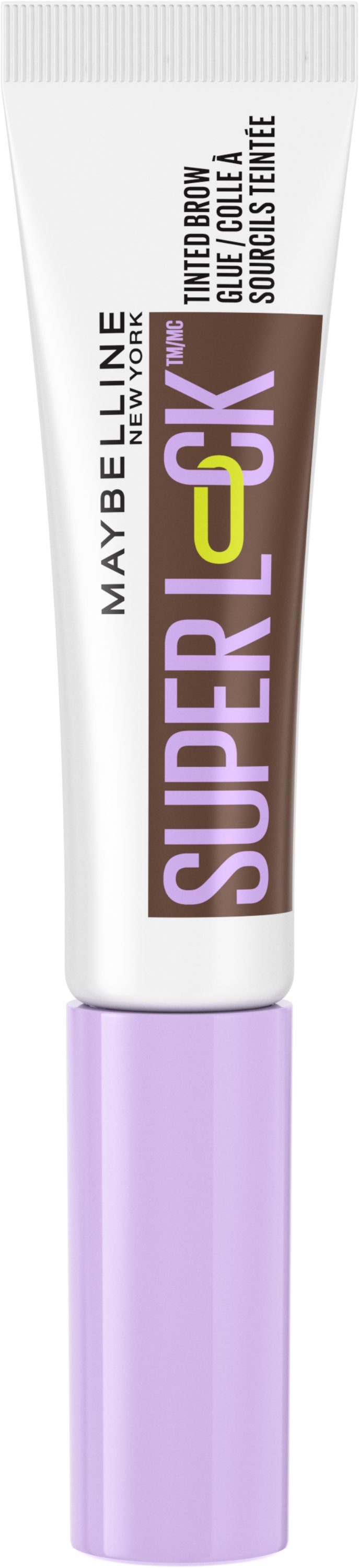 MAYBELLINE NEW YORK Super Lock Brow Glue Deep Brown gel na obočí, 8 g