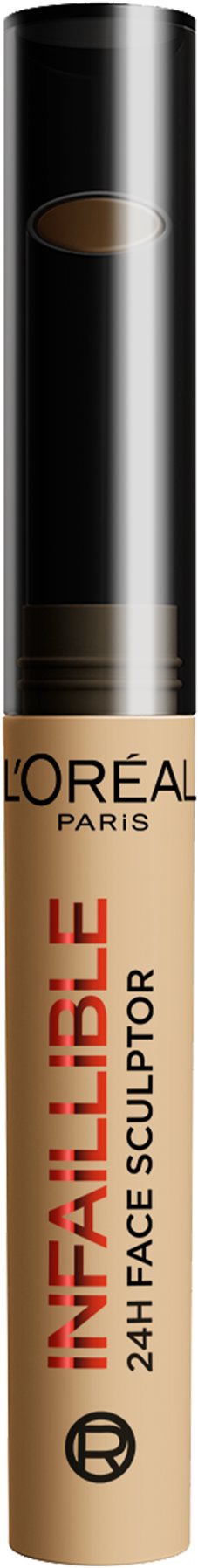 L'ORÉAL PARIS Infaillible Face Sculptor Fair Contour konturovací tyčinka, 2,3 g