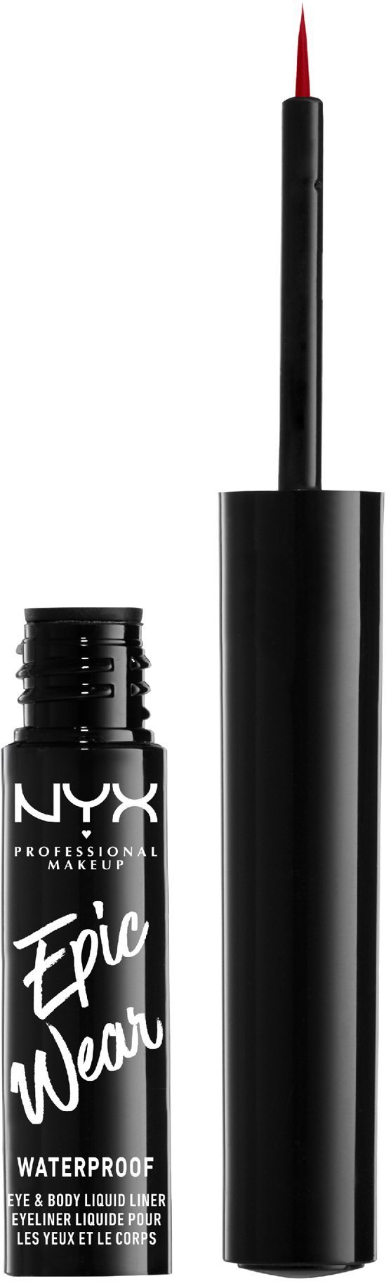 NYX PROFESSIONAL MAKEUP Epic Wear Semi-Permanent Liquid Liner 07 Red tekuté oční linky, 3,5 ml