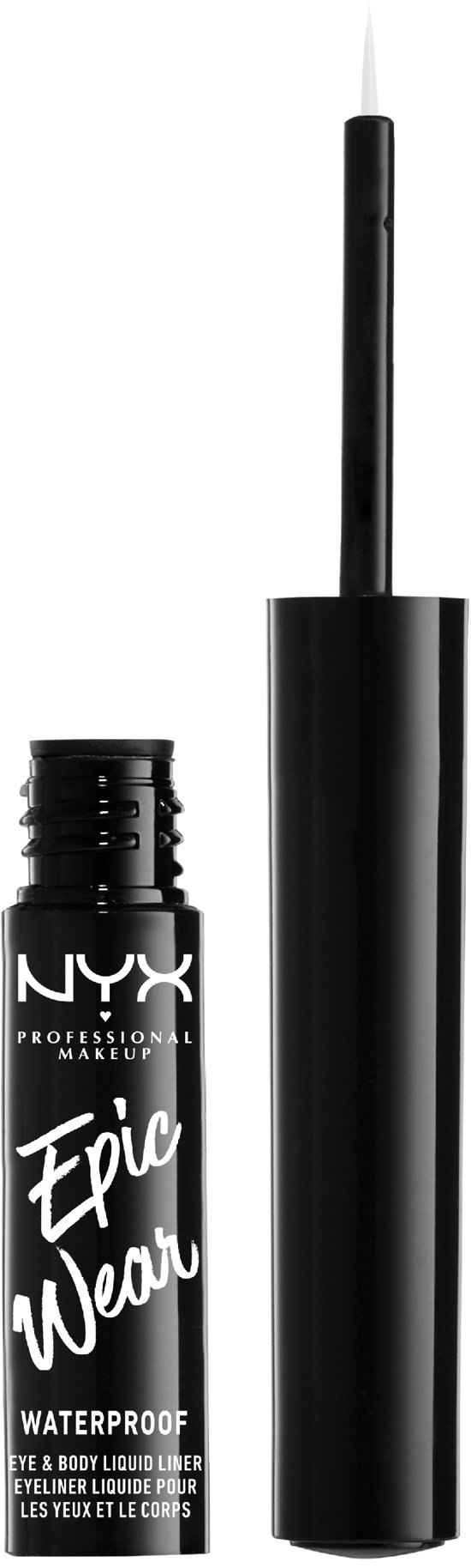 NYX PROFESSIONAL MAKEUP Epic Wear Semi-Permanent Liquid Liner 04 White tekuté oční linky, 3,5 ml